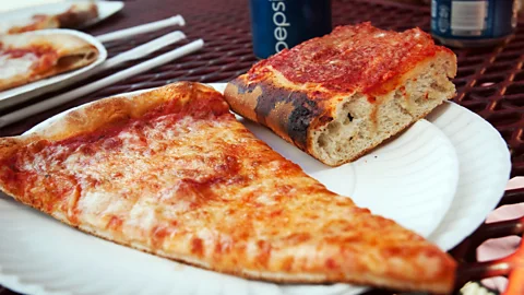 Alamy Zimmern has travelled the world but remains a New Yorker at heart who loves his New York pizza, like the one from L&B Spumoni Gardens (Credit: Alamy)