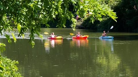 Alamy The Erie and its other interconnected canals comprise a more-than-700-mile continuous, navigable waterway (Credit: Alamy)