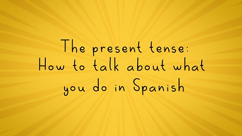 How to form the present tense of high frequency irregular and regular verbs