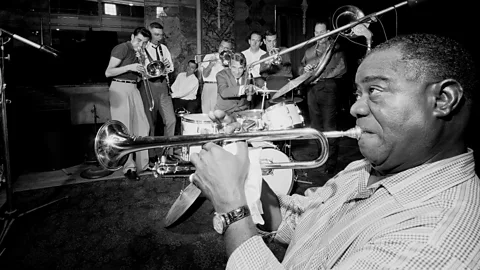 Getty Images Armstrong pictured rehearsing in 1960 – the new release reflects Armstrong's complex identity as a performer (Credit: Getty Images)