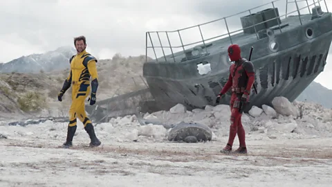 Walt Disney Studios Motion Pictures Hugh Jackman and Ryan Reynolds in Deadpool and Wolverine (Credit: Walt Disney Studios)