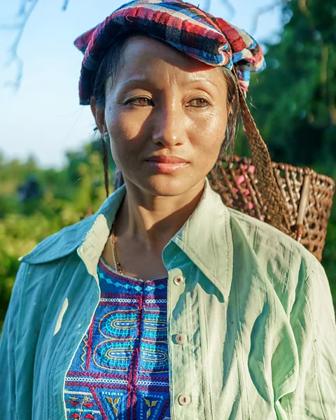 Millo Ankha Yang Ering Moyong is the only female mithun herder in her Himalayan village (Credit: Millo Ankha)