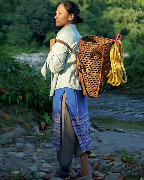 Millo Ankha Yang Ering Moyong says the living fences have eased the financial burden she previously faced as a mithun herder (Credit: Millo Ankha)