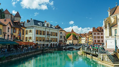 Getty Images Annecy is often described as the "Venice of France" for its picturesque canals (Credit: Getty Images)