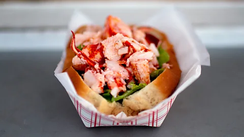 Getty Images Taste of Maine in Woolrich is home to the world's largest inflatable lobster, and excellent giant lobster rolls to match (Credit: Getty Images)