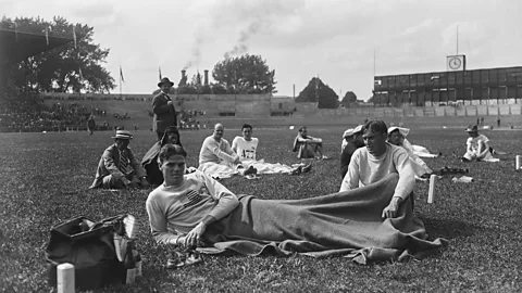 Getty Images The 1924 Stade de Colombes Olympic stadium was surrounded by factories emitting noxious fumes (Credit: Getty Images)