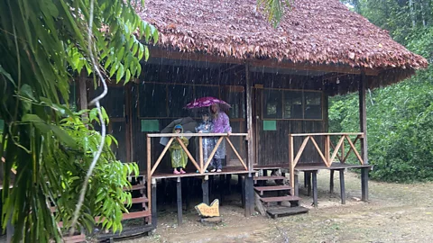 Rob Roberts The lodge was created with help from an Israeli adventurer who survived for three weeks alone in the Bolivian Amazon (Credit: Rob Roberts)