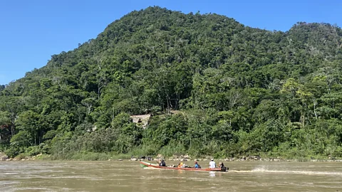 Rob Roberts Getting to the lodge requires a six-hour motorised canoe trip (Credit: Rob Roberts)