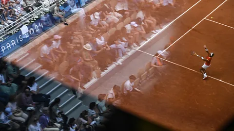 Getty Images Rafael Nadal playing tennis at the 2024 Paris Olympics (Credit: Getty Images)