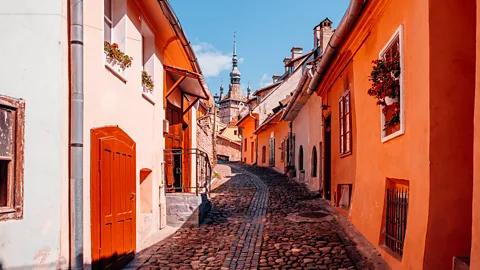 Getty Images The southerly Saxon section of the trail ends in Sighisoara (Credit: Getty Images)