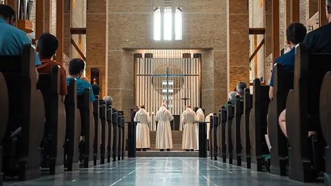 Kate Schoenbach The Abbaye de Saint-Benoît-du-Lac in Quebec hosts Gregorian chant masses (Credit: Kate Schoenbach)