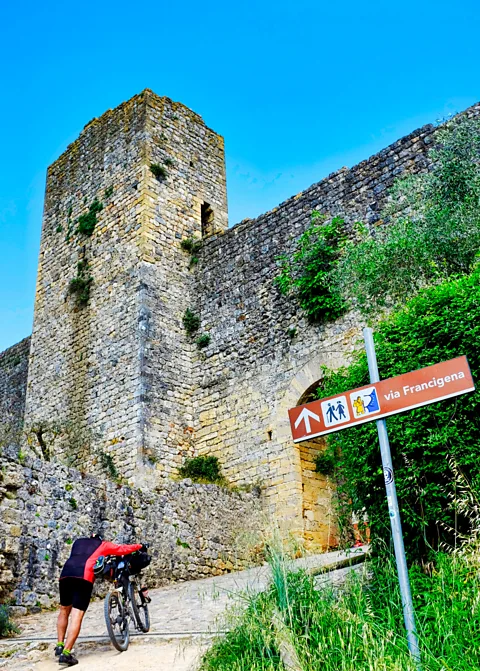 Getty Images The Via Francigena is a 1,700km medieval pilgrimage route starting from Canterbury, England and ending in Apulia; now welcoming hikers and cyclists (Credit: Getty Images)