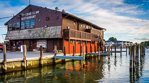 Alamy The Chesapeake Bay area is famous for its many waterside "crab house" restaurants (Credit: Alamy)