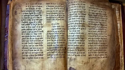 Tim Ecott Written in 1298, the Sheep Letter is the Faroe Islands' oldest surviving document (Credit: Tim Ecott)