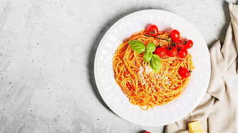 Alamy Spaghetti al pomodoro is the classic Italian comfort food, iconic when made with sun-ripened Neapolitan tomatoes grown in volcanic soil (Credit: Alamy)