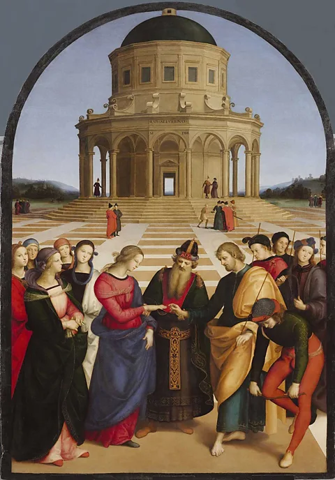 Pinacoteca Brera O Casamento da Virgem (1504) de Rafael (Crédito: Pinacoteca Brera)