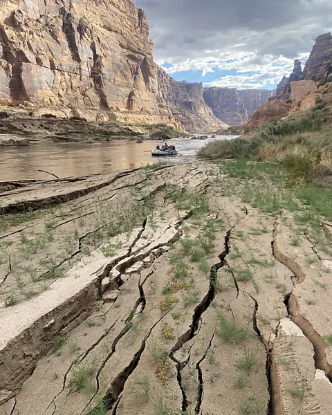 Cassidy Randall The river is yet to scour out the mud on the lower section of Cataract Canyon (Credit: Cassidy Randall)