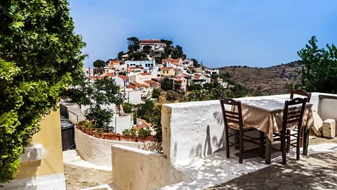 Alamy Ioulida, with its car-free streets, is a great place to recharge after a hike (Credit: Alamy)