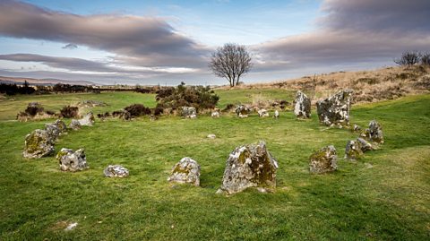 A collection of stone circles at the foot of Sperrin mountains in County Tyrone, Northern Ireland