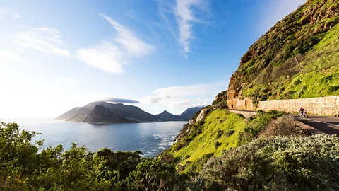 Getty Images The thrilling curves and jaw-dropping scenery of Chapman's Peak Drive are a mountain biker's paradise (Credit: Getty Images)