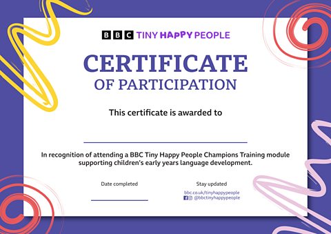 Download the Champions Training Certificate of Participation here