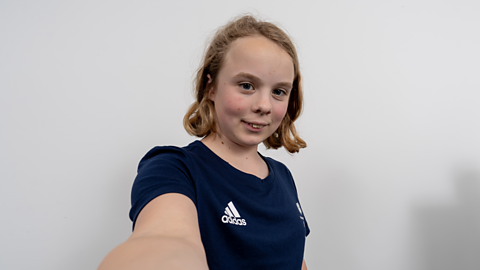 ParalympicsGB swimmer Iona Winnifrith taking a selfie