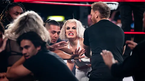 AEW More recently, the vengeful Toni Storm has started borrowing from Bette Davis in Whatever Happened to Baby Jane? (Credit: AEW)