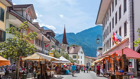 Alamy The GoldenPass line was created to connect Interlaken with Montreux (Source: Alamy)