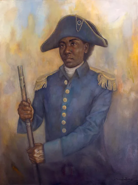 Courtesy of the artist, Richard Barbot Sanité Bélair, depicted by Haitian artist Richard Barbot, was a revolutionary who led the charge at Saint-Domingue (Credit: Courtesy of the artist, Richard Barbot)