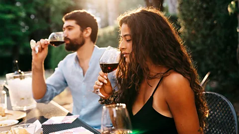 Getty Images In one study, students undergoing sommelier training saw physiological changes as their sense of smell improved (Credit: Getty Images)