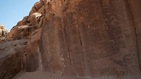 Anthon Jackson The trail is dotted with ancient Nabatean and Thamudic inscriptions (Credit: Anthon Jackson)