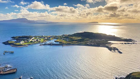 World Stone Skimming Championships Easdale and the adjacent “Slate Islands” were the once at the centre of Scotland's thriving slate industry (Credit: World Stone Skimming Championships)