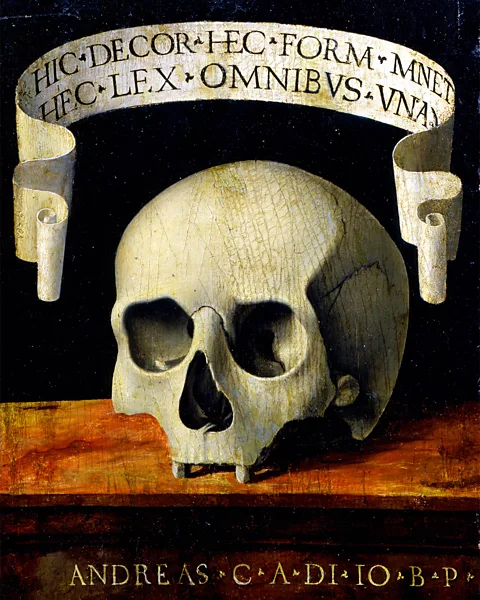 Alamy Portrait of a Man – Memento Mori (1502) by Andrea Previtali was created as a symbolic reminder of the inevitability of death (Credit: Alamy)