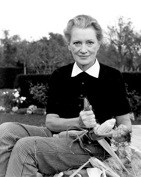 Roland Penrose/ Lee Miller Archives Lee Miller in the gardens at Farleys, 1960, photographed by her husband, artist Roland Penrose (Credit: Roland Penrose/ Lee Miller Archives)