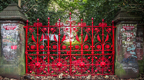 The red gates of Strawberry Field