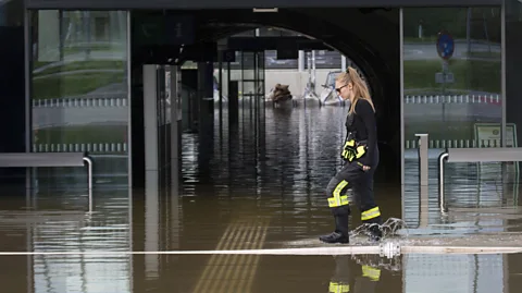 Getty Images Over just five days, Storm Boris doused parts of Austria with five times as much rain as they would get in an average September (Credit: Getty Images)