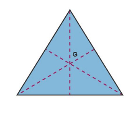 triangle with centre of gravity
