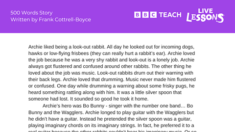 The story of Archie the Rock & Roll Rabbit