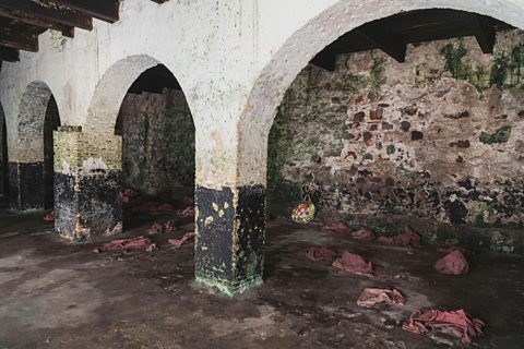 Dungeons at Elmina Castle, Ghana.