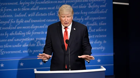 Getty Images Alec Baldwin as Donald Trump was among the show's weakest attempts at political satire (Credit: Getty Images)