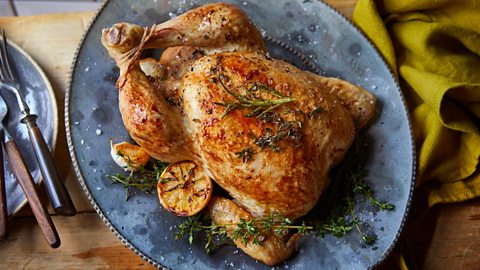 Air fryer roast chicken