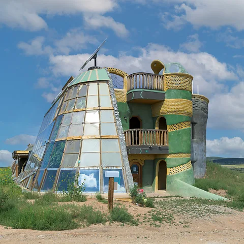 Getty Images Despite their environmental appeal, Earthships are still not accepted as an option to ease the housing and climate change crisis (Credit: Getty Images)