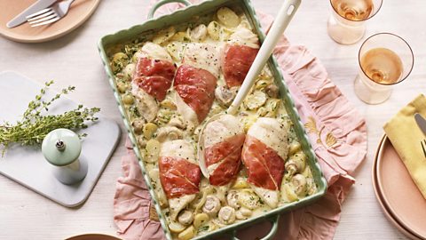 All-in-one traybake dinners