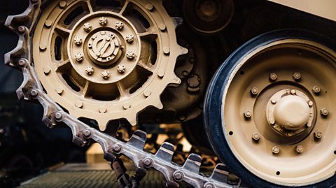 Caterpillar tracks on a HGV