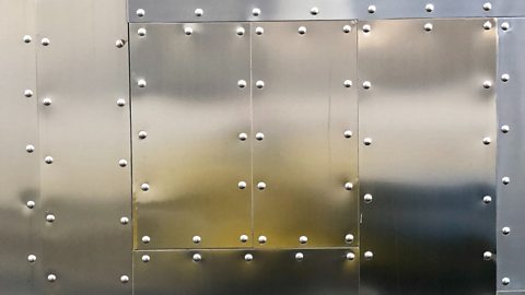 sheet metal with rivets