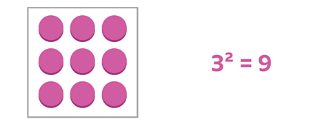  9 arranged in 3 rows of 3 counters.