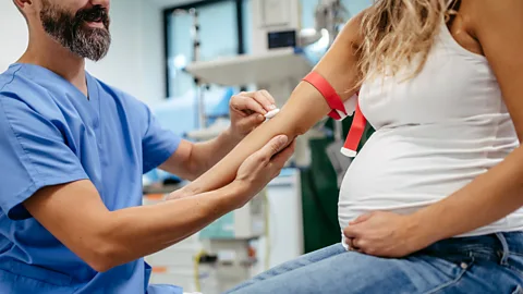 Getty Images Researchers are currently searching for biomarkers that indicate pre-eclampsia – perhaps leading to new diagnostic blood tests (Credit: Getty Images)