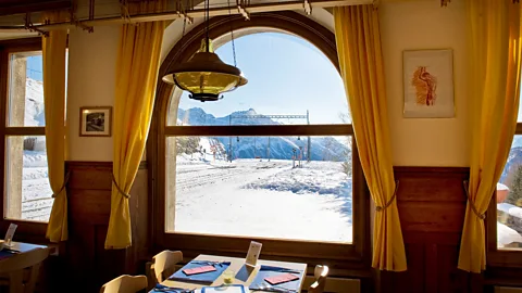 Alamy The 10-room hotel and restaurant doubles as train station, platform and waiting room (Credit: Alamy)