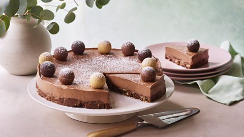 Chocolate truffle tart 