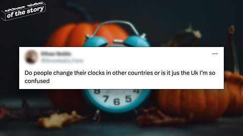 A tweet complaining about changing the clocks forward/back on the basis no other countries do it.